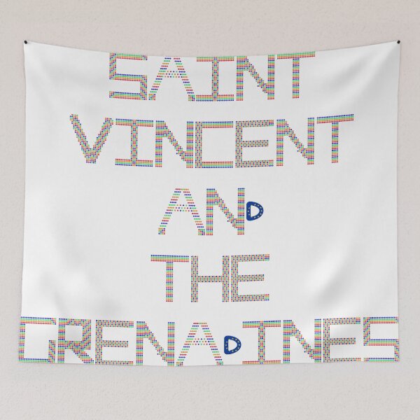 Item preview, Multicolor Rhinestone Saint Vincent And The Grenadines designed and sold by TheIconSmith.