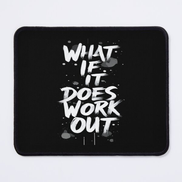 Item preview, What If It Does Work Out – Bold Inspirational Quote for Dreamers, Entrepreneurs & Growth Mindset  designed and sold by Bright Nest Studio.