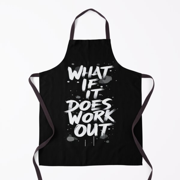 Item preview, What If It Does Work Out – Bold Inspirational Quote for Dreamers, Entrepreneurs & Growth Mindset  designed and sold by Bright Nest Studio.