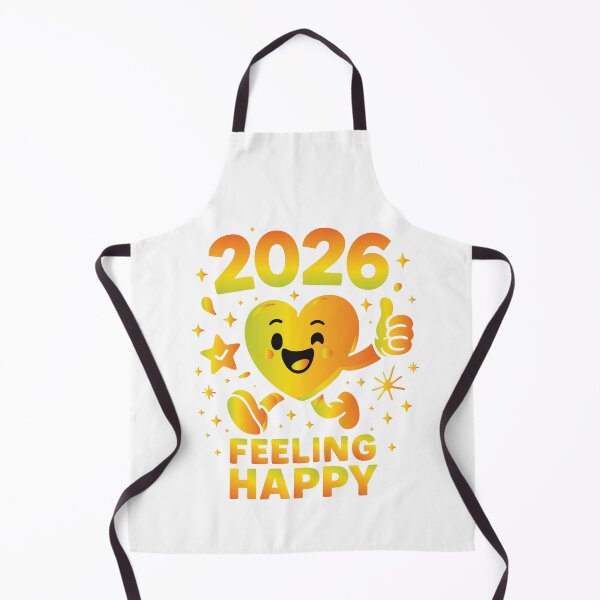 Item preview, 2026 FEELING HAPPY – Adorable Heart Character with Fireworks and Positive Vibes designed and sold by tee.crush.