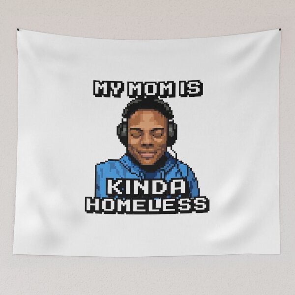 Item preview, Pixel Reaction Meme Art – “My Mom Is Kinda Homeless” Funny Expression Design designed and sold by Melivo-Pixel.
