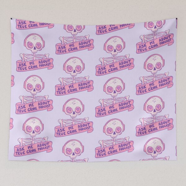 Item preview, Ask me about true crime podcasts designed and sold by Jess.a.creates.
