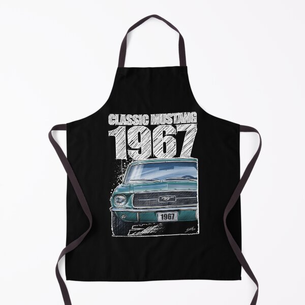 Item preview, 1967 Ford Mustang - Classic Muscle Car - Clearwater Aqua (dark background) designed and sold by Petrolhead T-Shirts and Art.