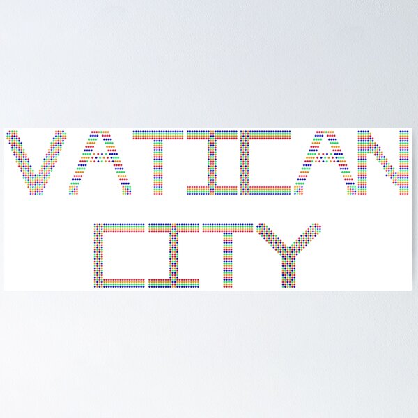 Item preview, Multicolor Rhinestone Vatican City designed and sold by TheIconSmith.