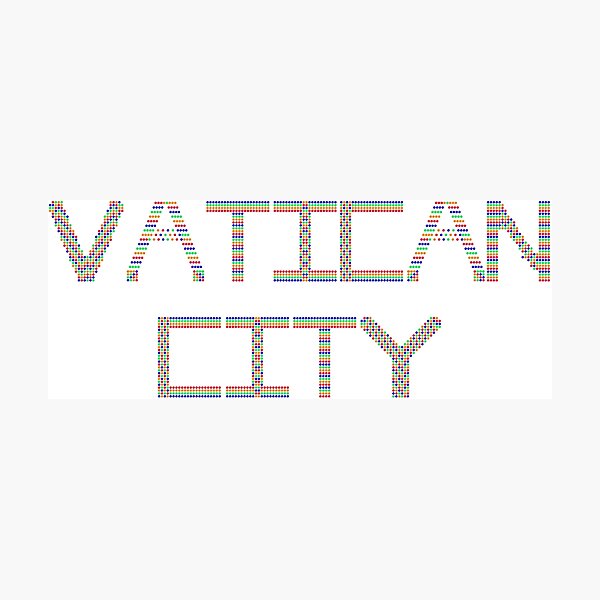 Item preview, Multicolor Rhinestone Vatican City designed and sold by TheIconSmith.