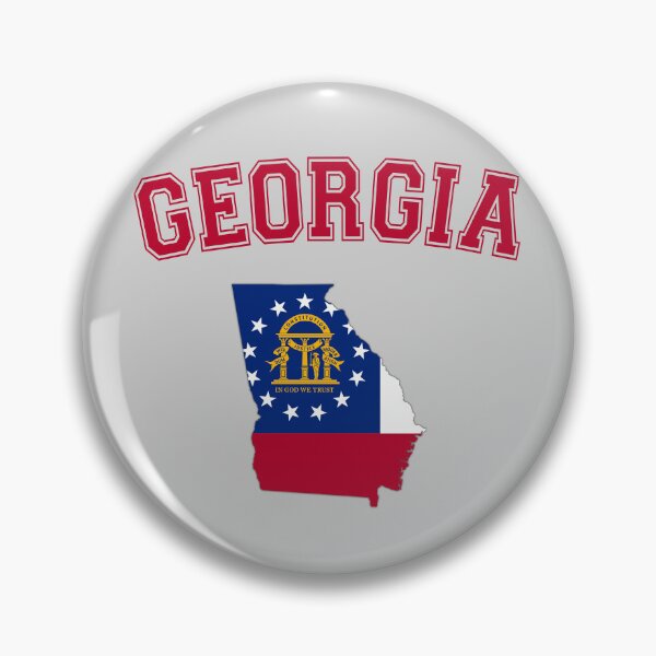 Item preview, Georgia State Flag Outline – Vintage College Style Pride Tee designed and sold by mashmosh.