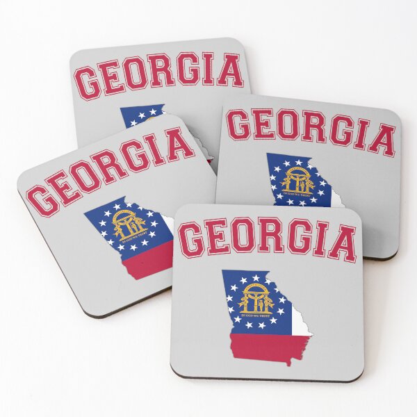 Item preview, Georgia State Flag Outline – Vintage College Style Pride Tee designed and sold by mashmosh.