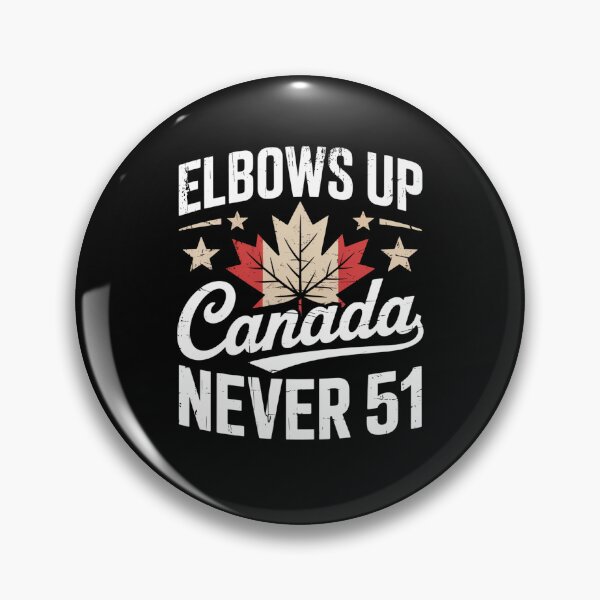 Item preview, Elbows Up Canada Never 51 Maple Leaf Patriotic Quote designed and sold by flagylART.