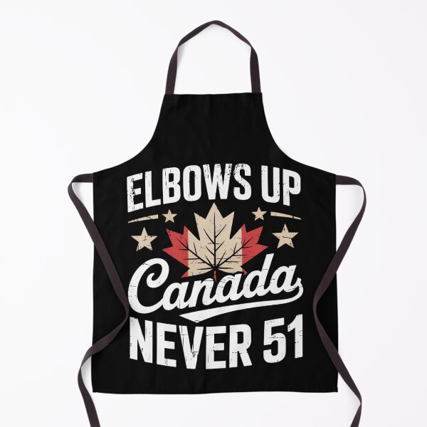 Item preview, Elbows Up Canada Never 51 Maple Leaf Patriotic Quote designed and sold by flagylART.