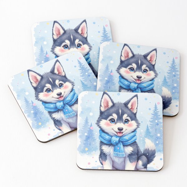 Item preview, Little Husky in the Snow designed and sold by Mary Spencer.