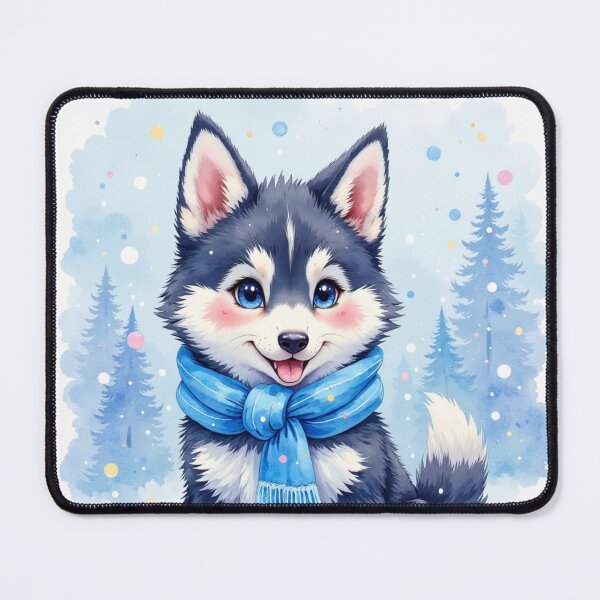 Item preview, Little Husky in the Snow designed and sold by Mary Spencer.