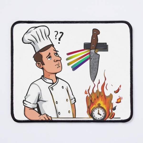 Item preview, Funny Chef Design – Distracted by Knives designed and sold by w66aboo.