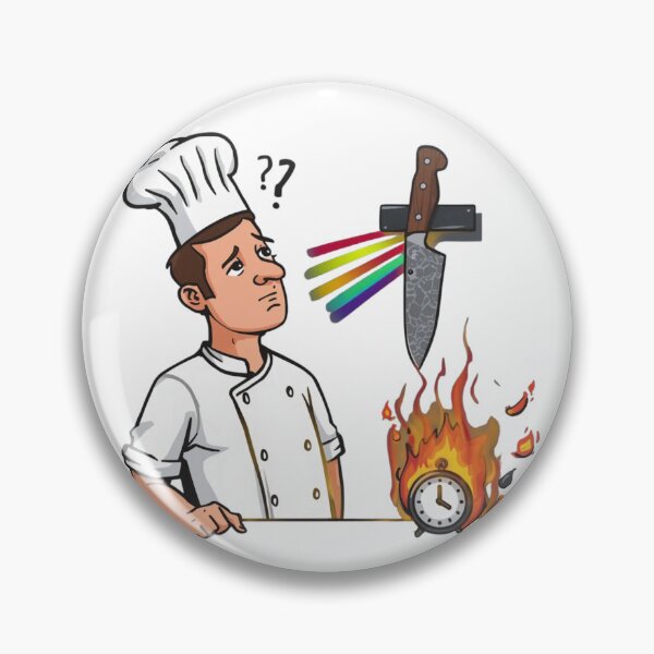 Item preview, Funny Chef Design – Distracted by Knives designed and sold by w66aboo.