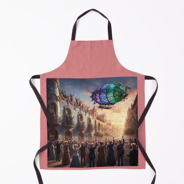 Item preview, Historic Art Nouveau Spain Palma de Mallorca 1900’s Airship Forteza Rey 2 designed and sold by AppliedAtelier.