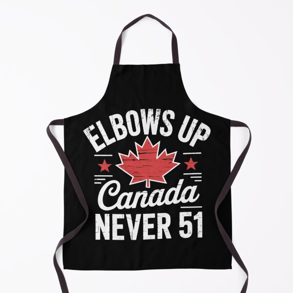 Item preview, Elbows Up Canada Never 51 Maple Leaf Patriotic Quote designed and sold by flagylART.