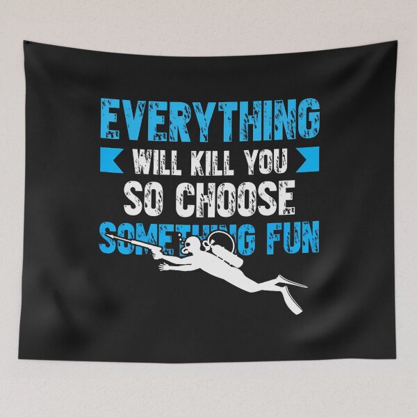 Item preview, Funny Scuba Diving Saying Freediving Deep Sea designed and sold by ArleneJene.