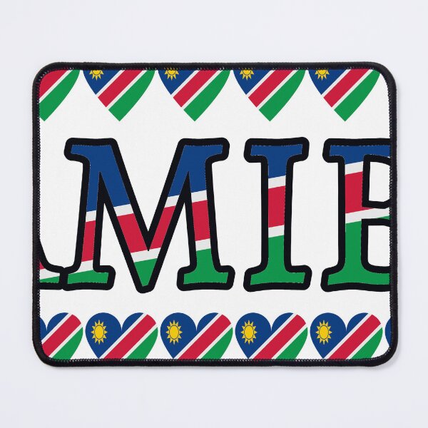Item preview, Namibia Flag Letters And Hearts designed and sold by TheIconSmith.