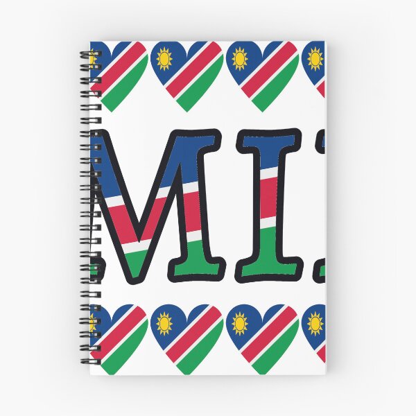 Item preview, Namibia Flag Letters And Hearts designed and sold by TheIconSmith.