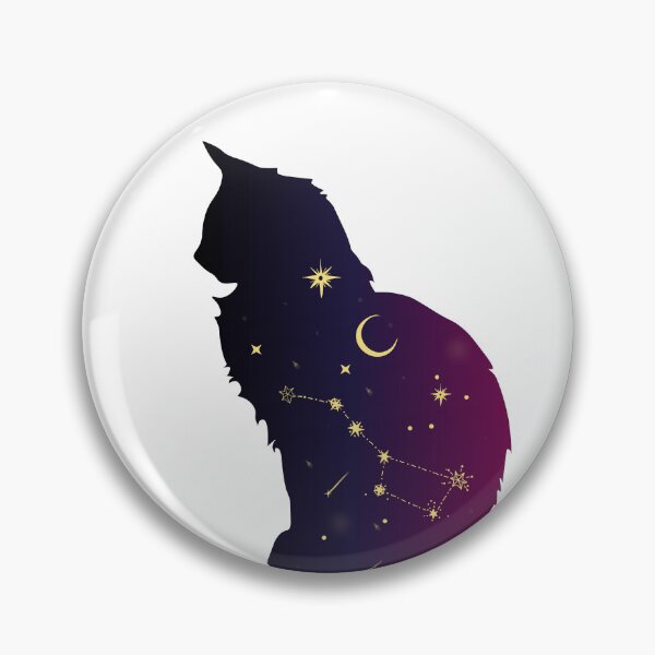 Item preview, Galaxy Cat Silhouette – Starry Night Constellation Aesthetic designed and sold by Digital Muse Store.
