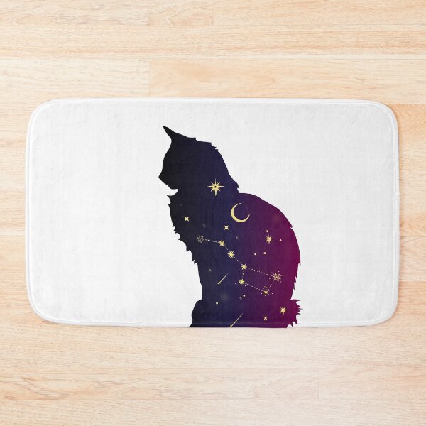 Item preview, Galaxy Cat Silhouette – Starry Night Constellation Aesthetic designed and sold by Digital Muse Store.