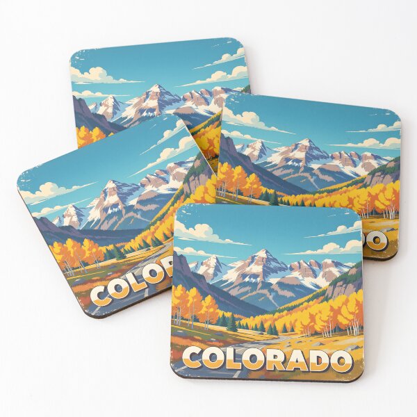Item preview, Colorado, USA: Vintage-Style Painterly Travel Poster designed and sold by LSVart.
