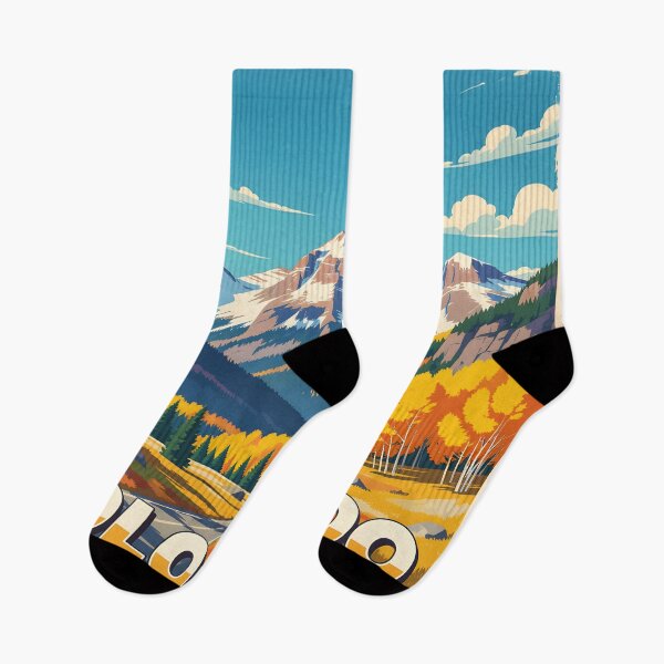 Item preview, Colorado, USA: Vintage-Style Painterly Travel Poster designed and sold by LSVart.