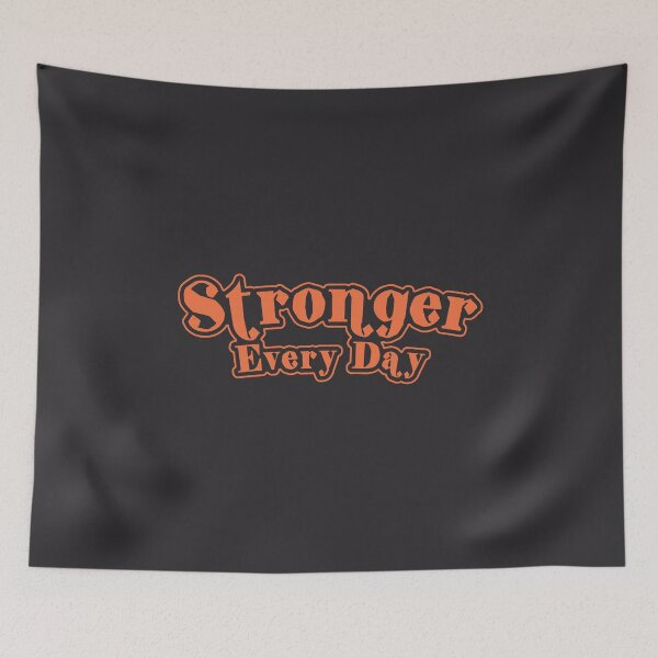 Item preview, Bold Retro Stronger Every Day Typography designed and sold by trepiu.