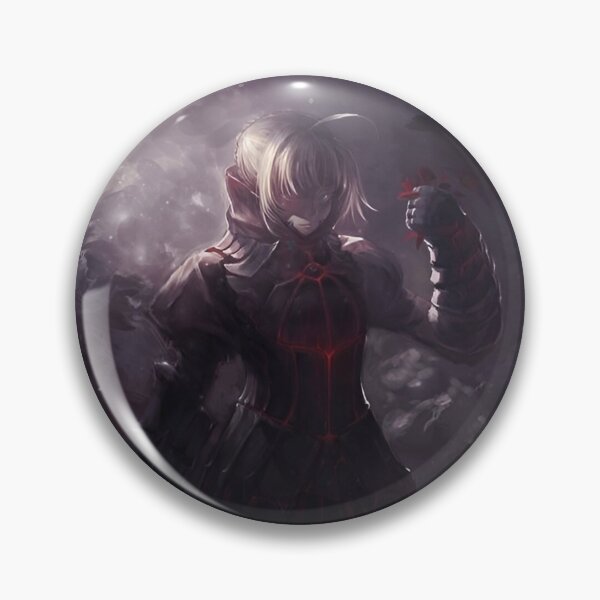 Artikelvorschau, Saber Dark Knight in Crimson Shadows – Gothic Anime Warrior Art entworfen und verkauft von Dyan4.