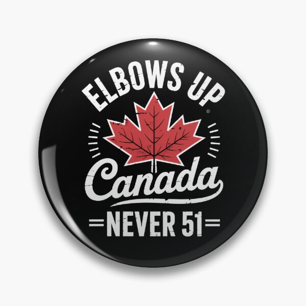 Item preview, Elbows Up Canada Never 51 Maple Leaf Patriotic Quote designed and sold by flagylART.