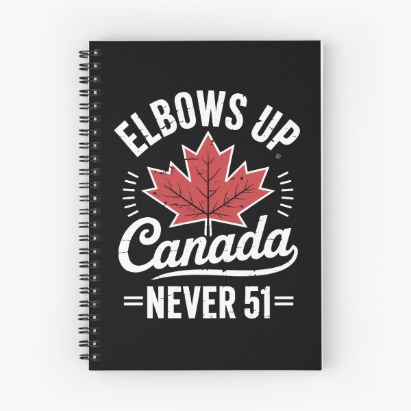 Item preview, Elbows Up Canada Never 51 Maple Leaf Patriotic Quote designed and sold by flagylART.