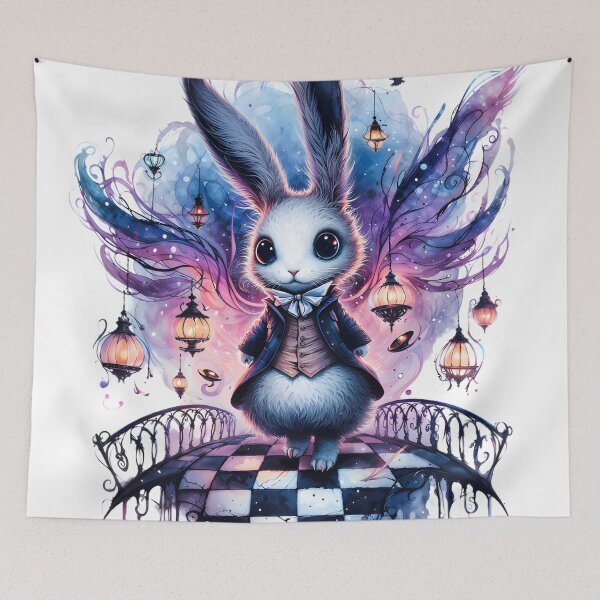 Item preview, Gothic Watercolor Rabbit Fantasy designed and sold by RubisLeaf.