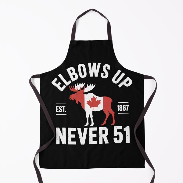 Item preview, Elbows Up Canada Never 51 Maple Leaf Patriotic Quote designed and sold by flagylART.