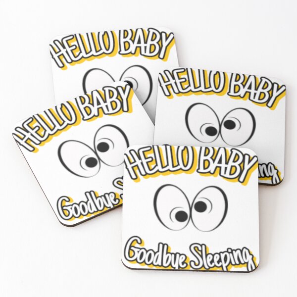 Item preview, "Hello Baby Goodbye Sleep" - New Parent Humor Design on T-Shirts, Posters, Stickers & More designed and sold by otmanov4u.