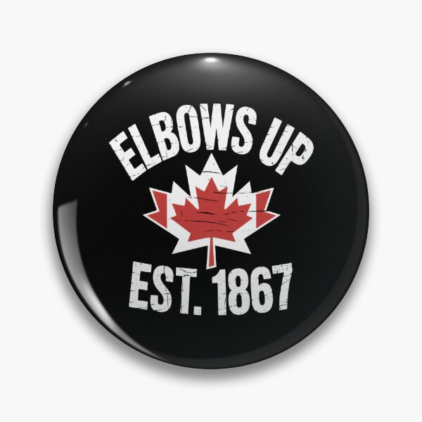 Item preview, Elbows Up Canada Est 1867 Maple Leaf Patriotic Graphic designed and sold by flagylART.