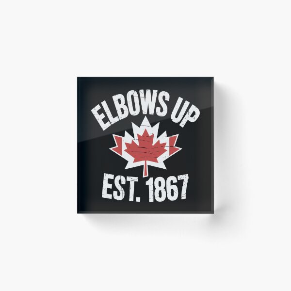 Item preview, Elbows Up Canada Est 1867 Maple Leaf Patriotic Graphic designed and sold by flagylART.