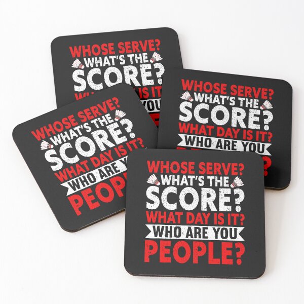 Item preview, What's The Score, Funny Badminton designed and sold by ArleneJene.