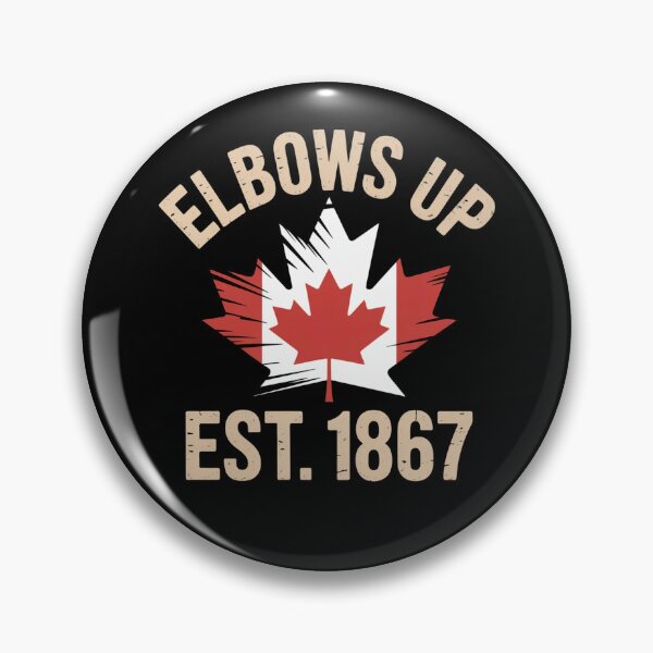 Item preview, Elbows Up Canada Est 1867 Maple Leaf Patriotic Graphic designed and sold by flagylART.