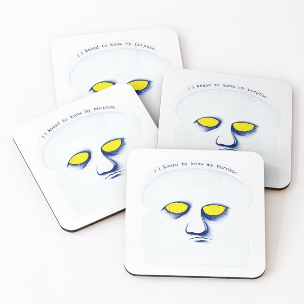 Item preview, Existential Bread Slice – “I Knead to Know My Purpose” Funny Meme Sticker designed and sold by Cloud9 Stickers.