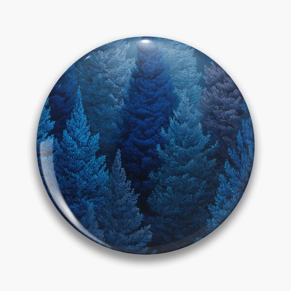 Item preview, Blue Pine Forest at Night designed and sold by PetsArt.
