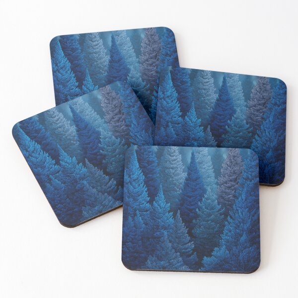 Item preview, Blue Pine Forest at Night designed and sold by PetsArt.