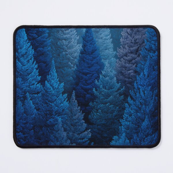 Item preview, Blue Pine Forest at Night designed and sold by PetsArt.