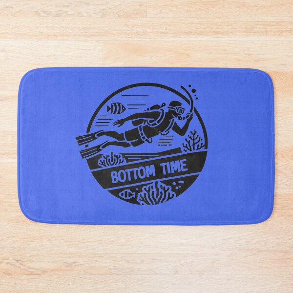 Item preview, Bottom Time – Funny Scuba Diving Humor Shirt, Sticker & Mug for Divers designed and sold by RollFuzzy.