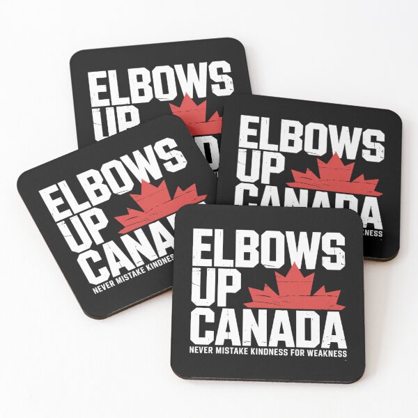 Item preview, Elbows Up Canada Maple Leaf Patriotic Graphic designed and sold by flagylART.