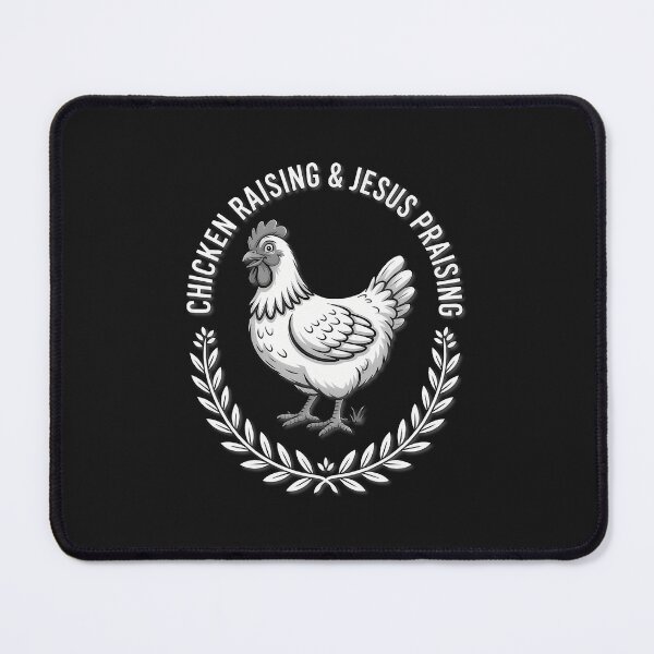 Item preview, Chicken Raising Jesus Praising (Bw) designed and sold by ArleneJene.