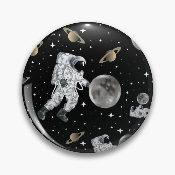 Artikelvorschau, Weltraummuster – Illustration von Astronauten und Galaxien entworfen und verkauft von Digital Muse Store.