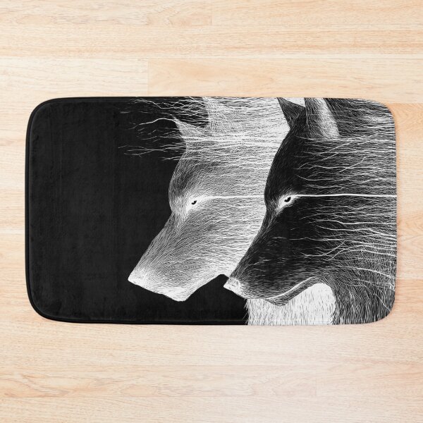 Item preview, Dual Wolves Inner Battle Spirit Contrast designed and sold by Shoot-The-Moon.