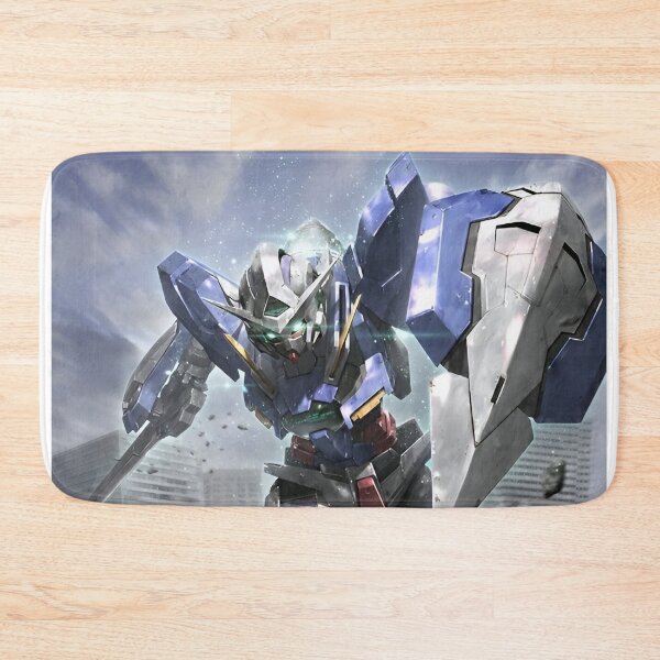 Item preview, Exia - Blue Armored Mecha Warrior – Futuristic Robot Battle Art designed and sold by Dyan4.