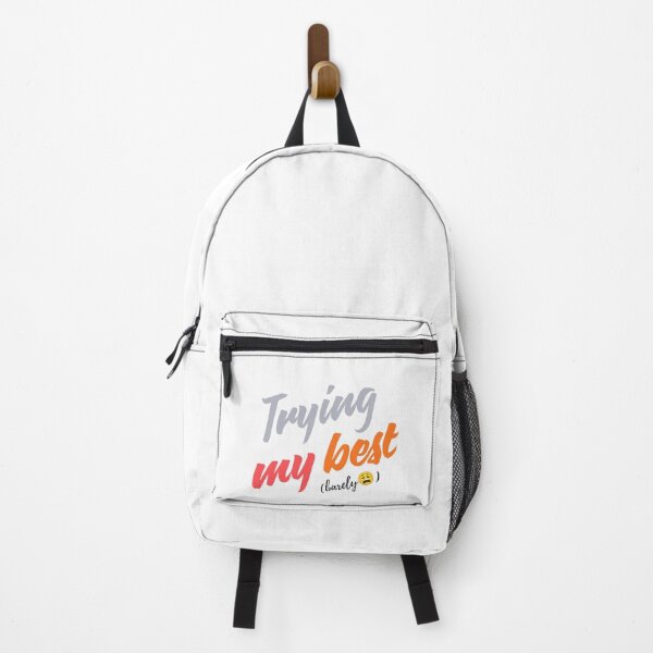 Item preview, Trying My Best Barely – Funny Relatable Quote Aesthetic Text designed and sold by EasyPrint25.