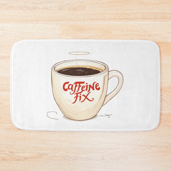 Item preview, Caffeine Fix Coffee Cup – Cute Aesthetic Coffee Lover Illustration designed and sold by Cloud9 Stickers.