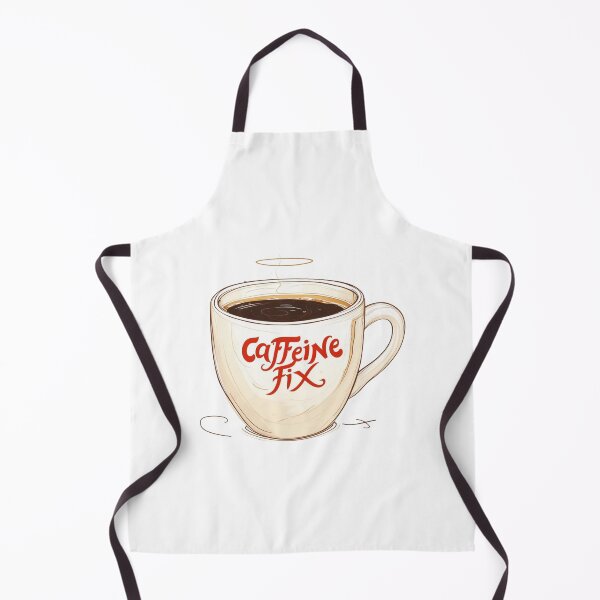 Item preview, Caffeine Fix Coffee Cup – Cute Aesthetic Coffee Lover Illustration designed and sold by Cloud9 Stickers.